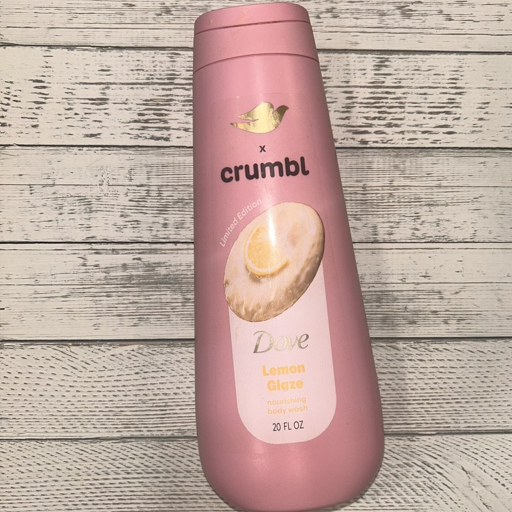 DOVE x CRUMBL Moisturizing Liquid Body Wash- Lemon Glaze, 20 oz NEW RARE Limited